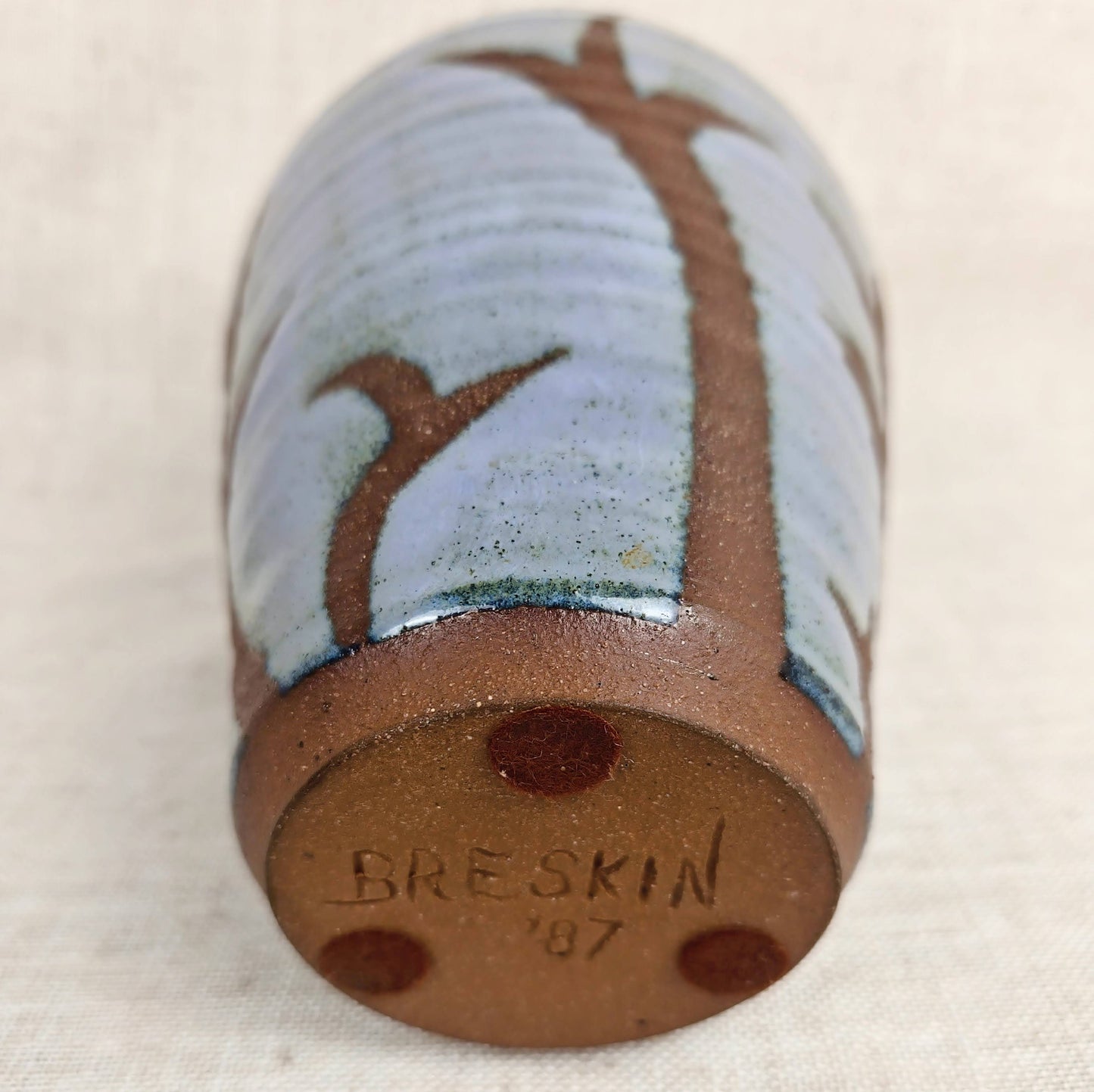 Breskin Studio Vase, 1981 | Hand-Thrown Ceramic with Earth-Toned Glaze | Collected Southwest Piece