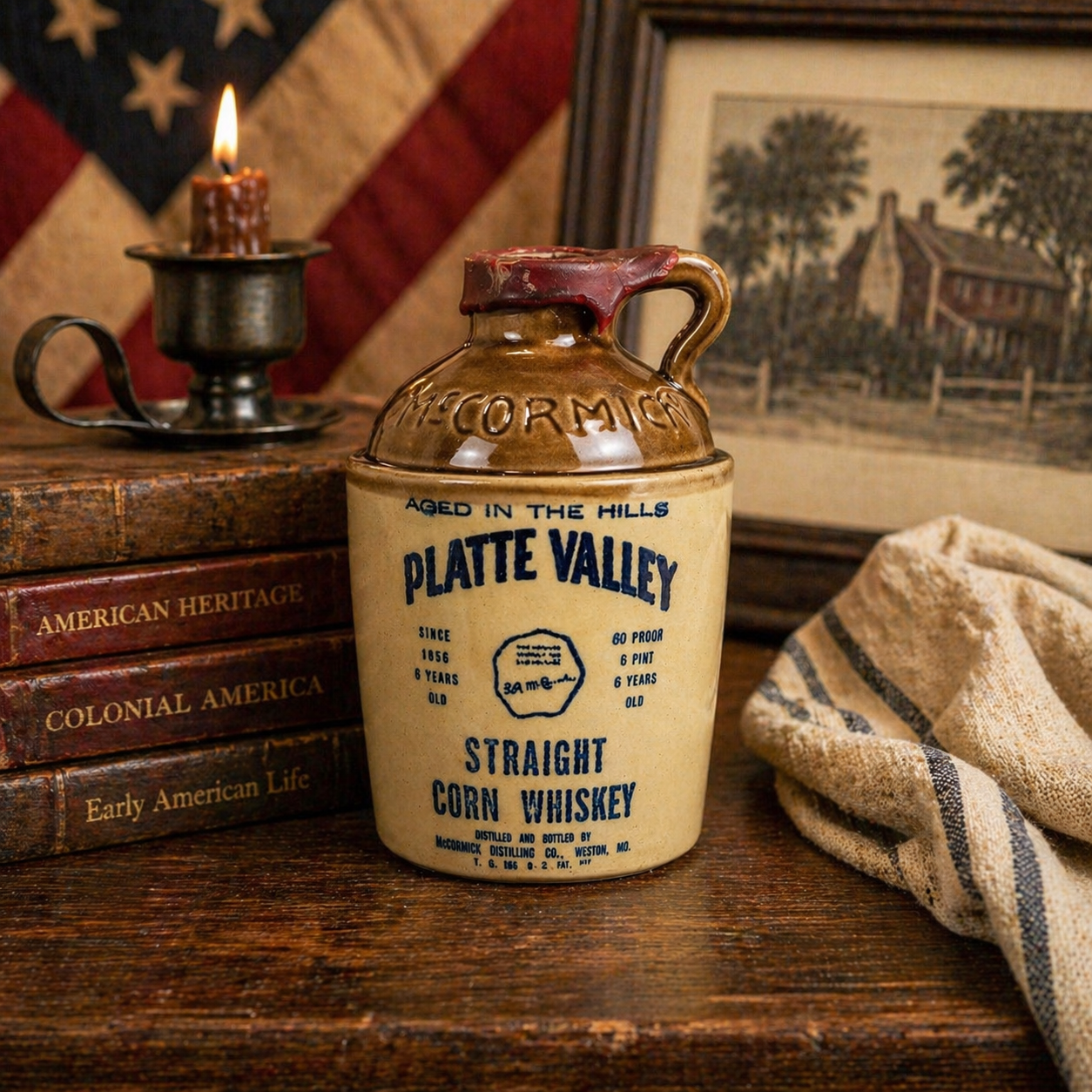 Vintage McCormick Platte Valley Stoneware Whiskey Jug | 1969 Mini Vintage McCormick Platte Valley Stoneware Whiskey Jug | 1969 Mini