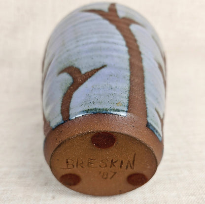 Breskin Studio Vase, 1981 | Hand-Thrown Ceramic with Earth-Toned Glaze | Collected Southwest Piece