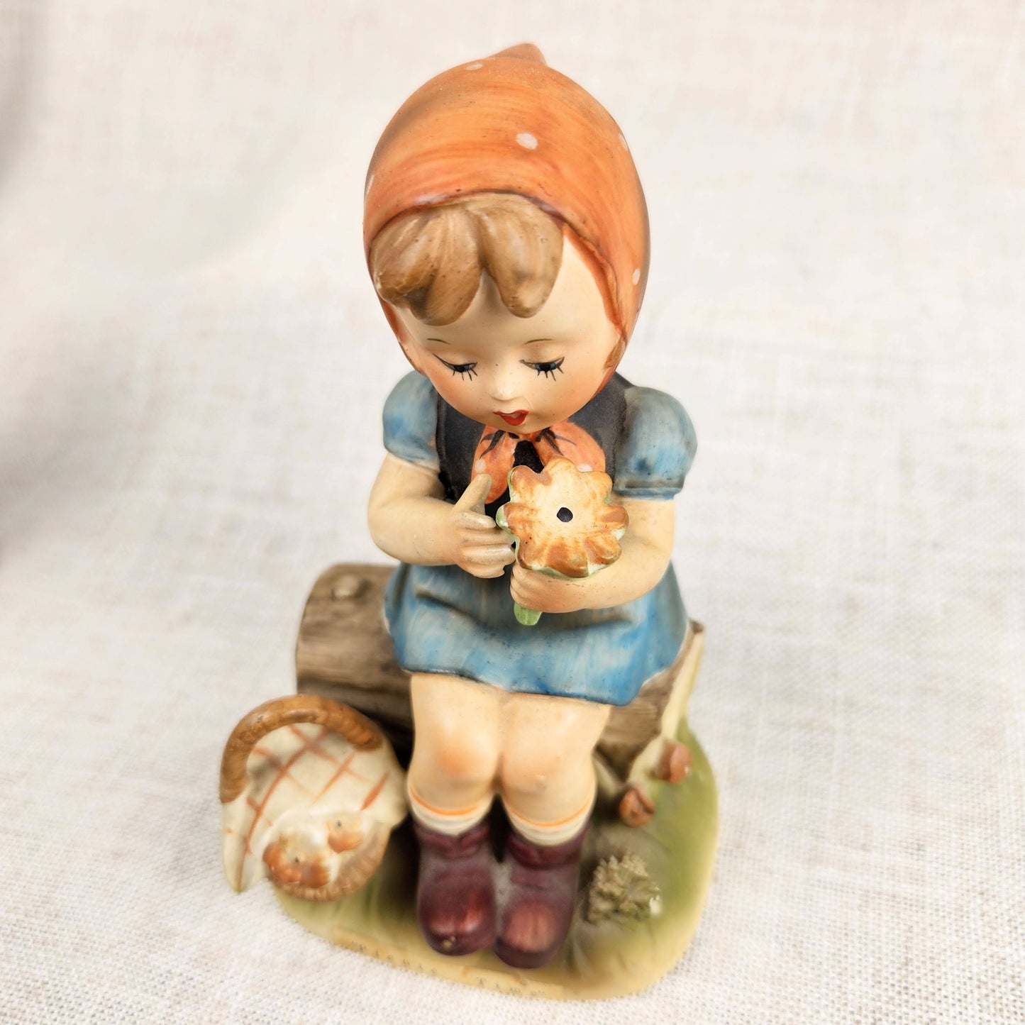 Erich Stauffer “Picnic Time” Boy & Girl Figurines | Vintage Japan Mid Century Pair
