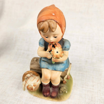 Erich Stauffer “Picnic Time” Boy & Girl Figurines | Vintage Japan Mid Century Pair