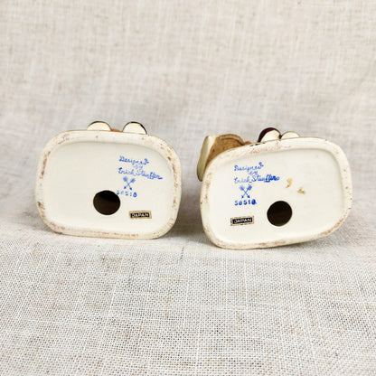 Erich Stauffer “Picnic Time” Boy & Girl Figurines | Vintage Japan Mid Century Pair