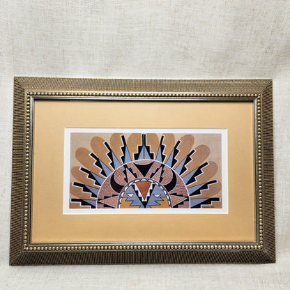 Pablita Velarde Framed Southwest Art Print & Companion Book Set | Native American Art Decor Collection