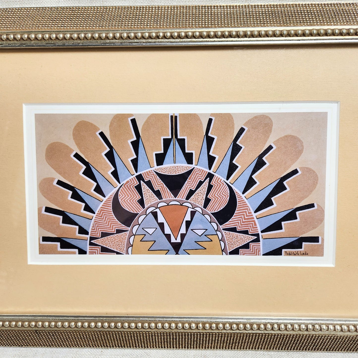 Pablita Velarde Framed Southwest Art Print & Companion Book Set | Native American Art Decor Collection