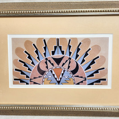 Pablita Velarde Framed Southwest Art Print & Companion Book Set | Native American Art Decor Collection
