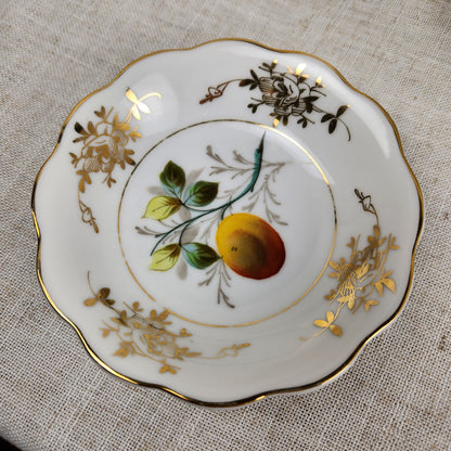 Vintage Fruit Dessert Bowl Set with 9 Berry Bowls, Cottage Style Dessert Set