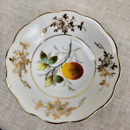 Vintage Fruit Dessert Bowl Set with 9 Berry Bowls, Cottage Style Dessert Set