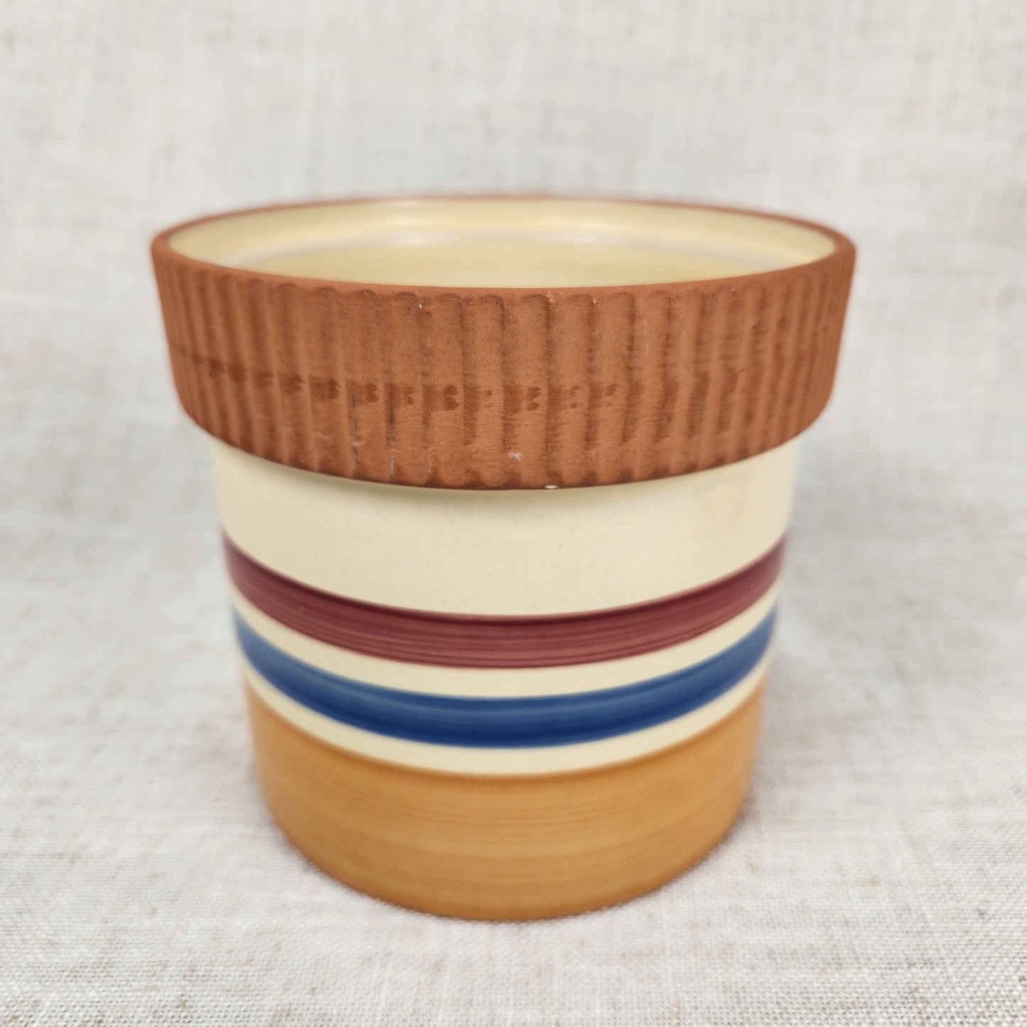 Studio Nova Portugal Country Fruit Lidded Crock Canister | Portuguese Pottery Kitchen Storage Jar