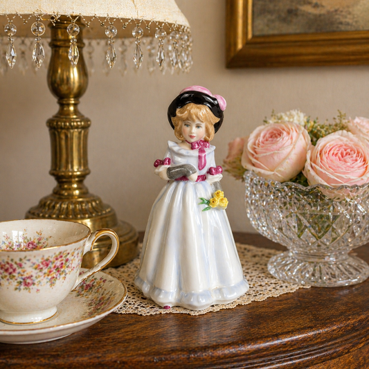 Royal Doulton “Sharon” Figurine HN 3047 | Vintage Hand Decorated English Porcelain Lady | 1983