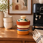 Studio Nova Portugal Country Fruit Lidded Crock Canister | Portuguese Pottery Kitchen Storage Jar