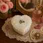 Vintage Fenton Iridescent Heart Trinket Box with Floral Lid – Opalescent Glass Jewelry Box
